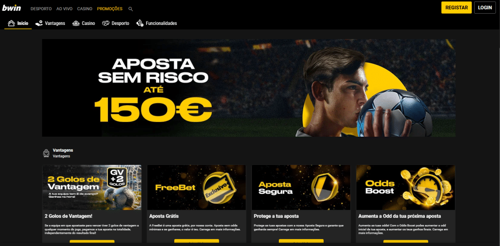 Bónus do casino Bwin com oferta de boas-vindas e promoções ativas