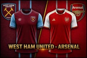 West Ham United vs Arsenal Prognóstico e Odds
