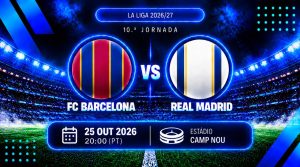 FC Barcelona vs Real Madrid outubro 2026 - Prognosticos, apostas e odds